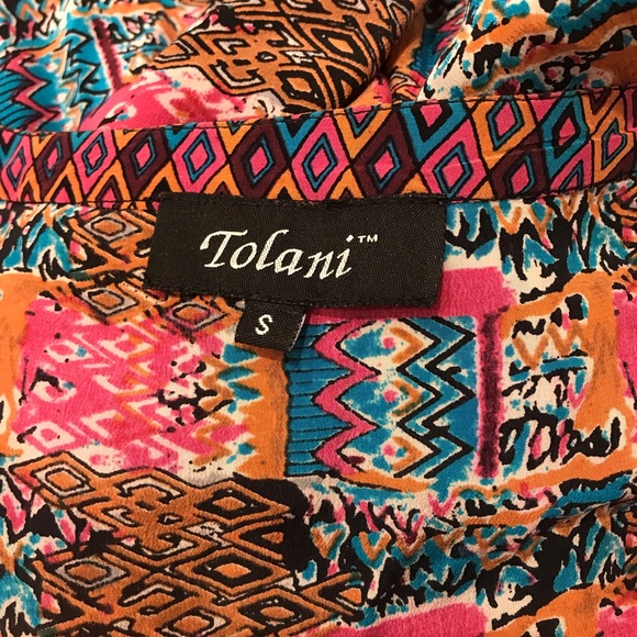 Tolani anthropologie silk boho blouse top. S - Picture 5 of 5